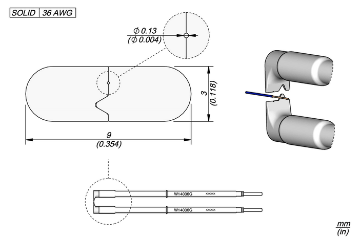 JBC 36G Cartridges Ø 0.13mm W14036G