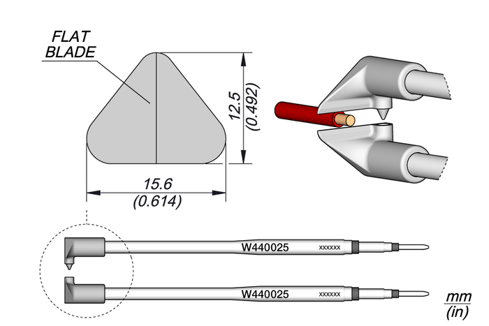 JBC Flat Blade Cartridges 12.5mm