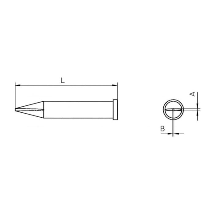 Weller XT H Soldering Tip 0.8mm T0054471399