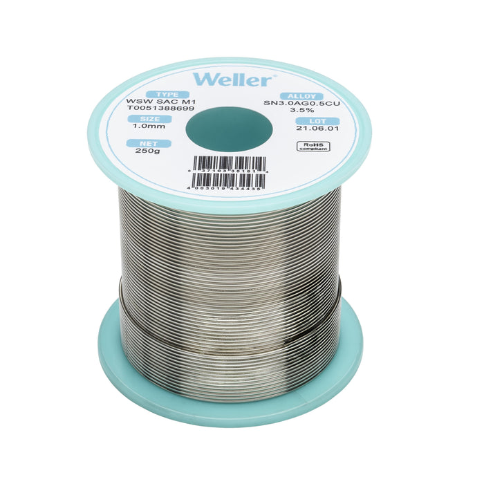 Weller WSW SAC M1 Solder Wire 1.0mm 250g T0051388699