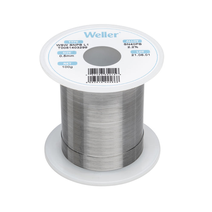 Weller WSW SnPb L1 Solder Wire 0.5mm 100g T0051403299