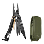 Leatherman 16 Tool MUT (Military Utility Tool) Heavy Duty Black Oxide Multi-Tool with Green MOLLE Sheath