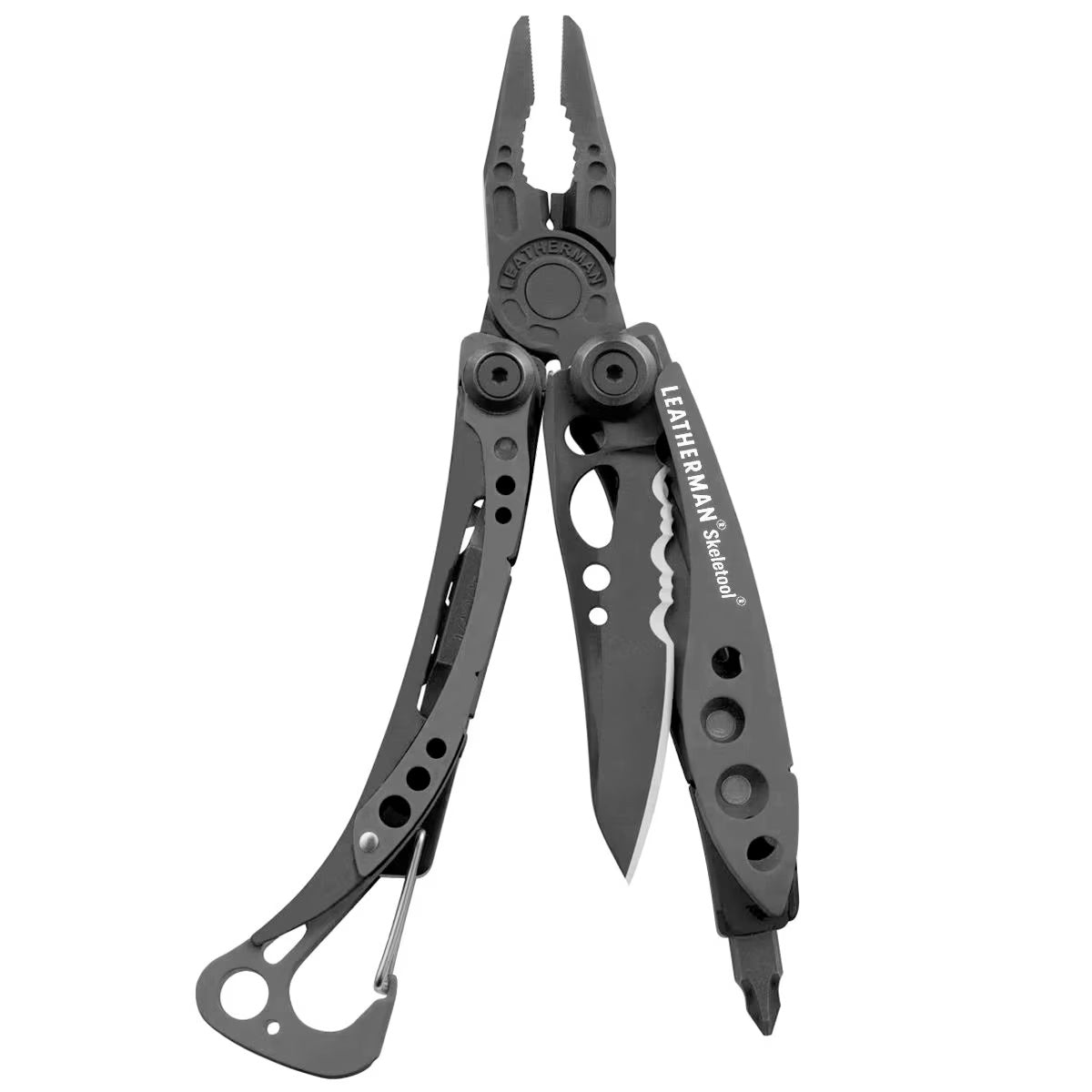 Leatherman 7 Tool Skeletool Lightweight Multi-Tool with Combo Knife ...