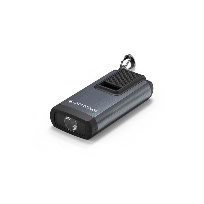 Ledlenser K6R 400lm Rechargeable LED Pocket Keyring With Red Light Mode  Grey