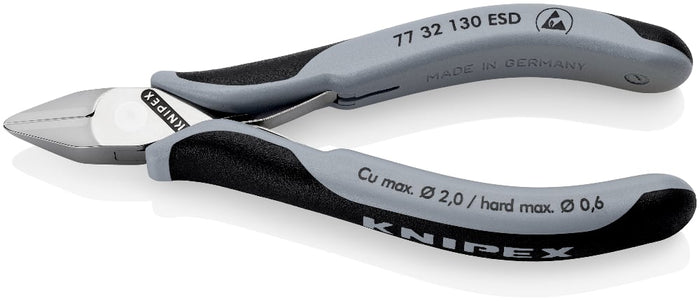 Knipex 77 32 130 ESD Electronics Diagonal Cutters ESD with Box Joint