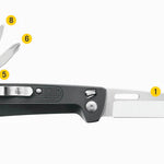 Leatherman 8 Tool FREE™ K2 Pocket Knife / Multi-Tool Grey