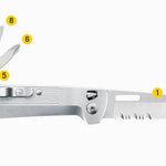 Leatherman 8 Tool FREE™ K2X Pocket Knife / Multi-Tool Silver