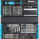 Hazet 73 Piece Smartcase Screwdriver Bit Set 1/4