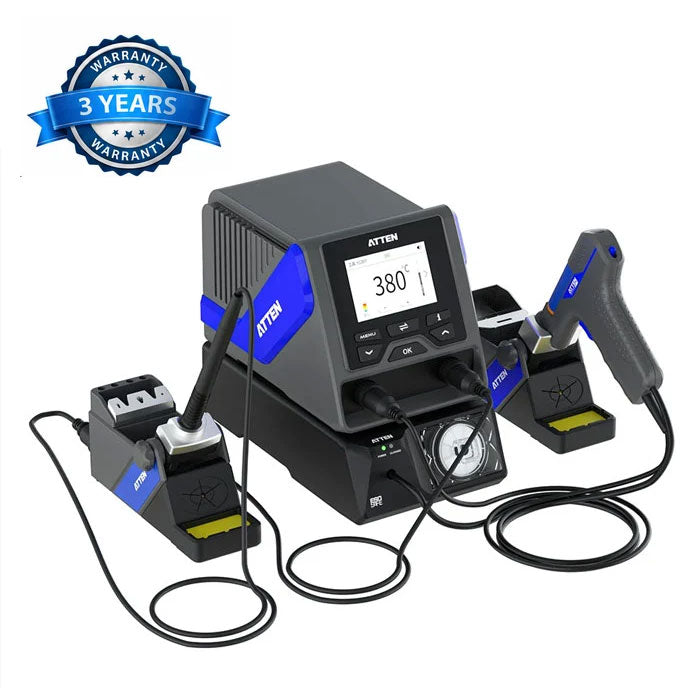 Atten GT-5200P Dual Channel Desoldering Station with GT-Y130P Iron & GT-X150P Gun