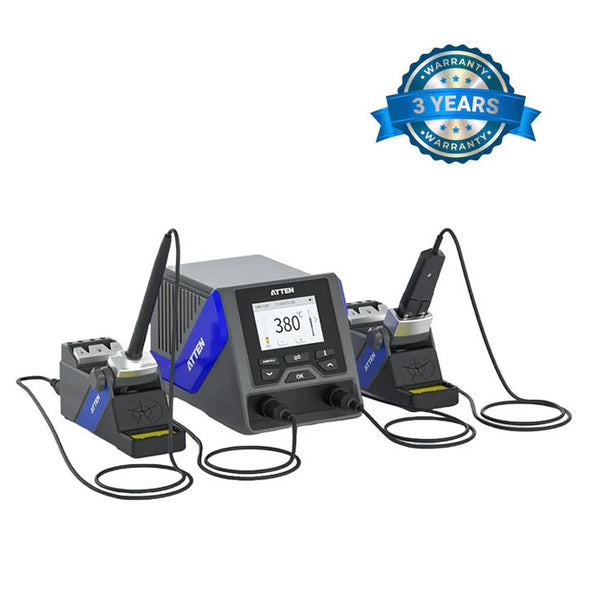 Atten GT-6200P Dual Channel Soldering Station with GT-Y130P Iron & GTN100P Tweezers