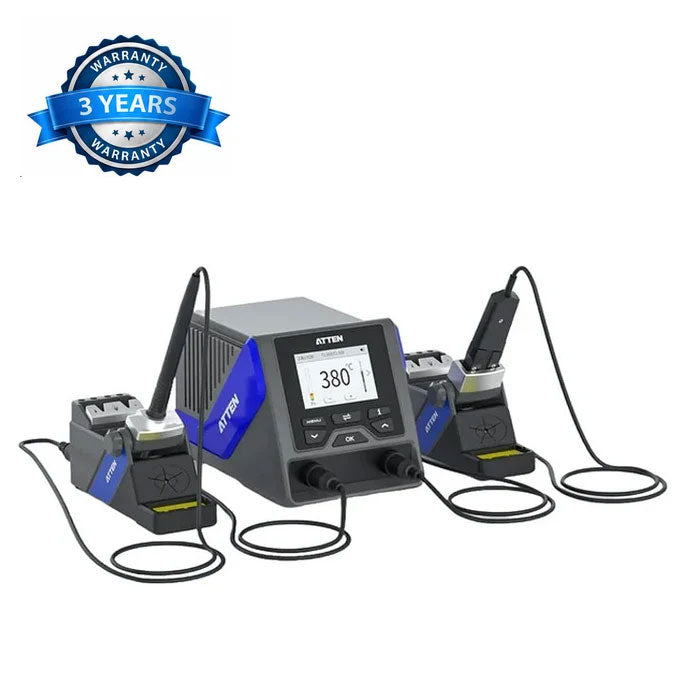 Atten GT-6200P Dual Channel Soldering Station with GT-Y130P Iron & GTN100P Tweezers