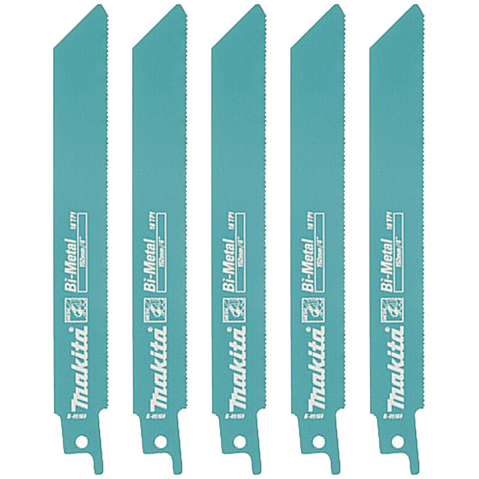 Makita Recipro Blade Bi-Metal 150 - 18Tpi (5 Pack)