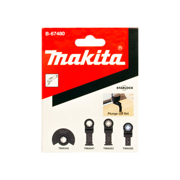 Makita Multitool Plunge Cut Set 4 Piece B-67480