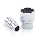 Toptul 12 Point CR-V Socket 1/4in Dr. x 9mm x 25mm