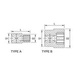Toptul 12 Point CR-V Socket 1/4in Dr. x 9mm x 25mm