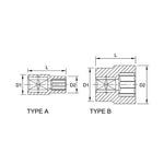 Toptul 12 Point CR-V Socket 3/8in Dr. x 10mm x 28mm