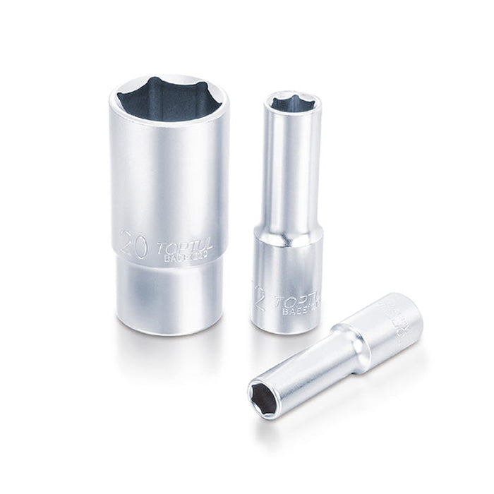 Toptul 6 Point CR-V Deep Socket 1/4in Dr. x 6mm x 50mm