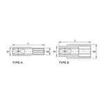 Toptul 6 Point CR-V Deep Socket 1/4in Dr. x 9/16in x 50mm