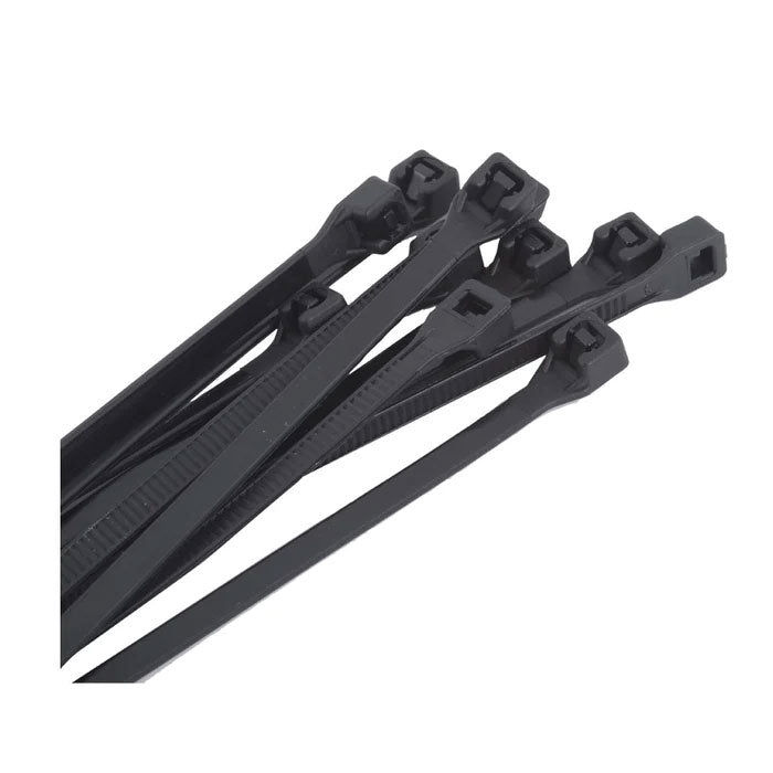 Cable Ties 200mm x 4.8mm Black 100pk