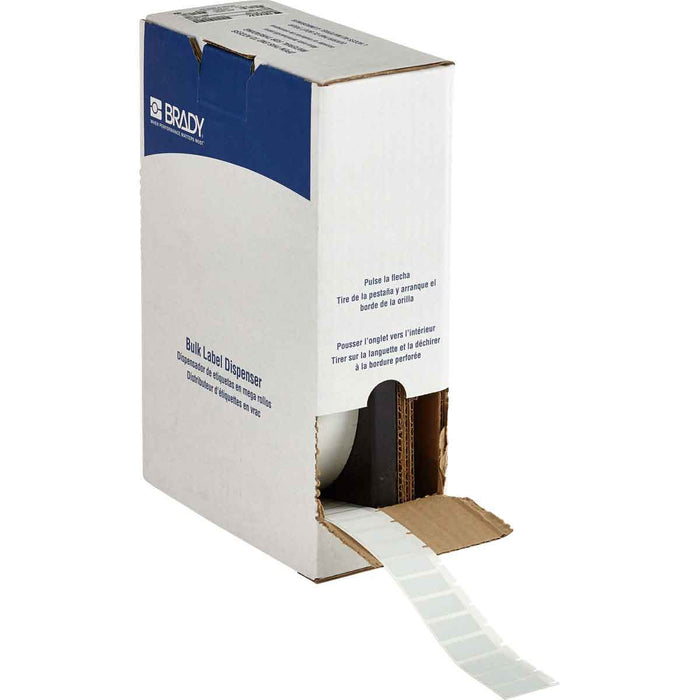 Metalised Solvent Resistant Matte Grey Polyester Labels 12.70mm(H) x 25.40mm(W) for M6 & M7 Printers
