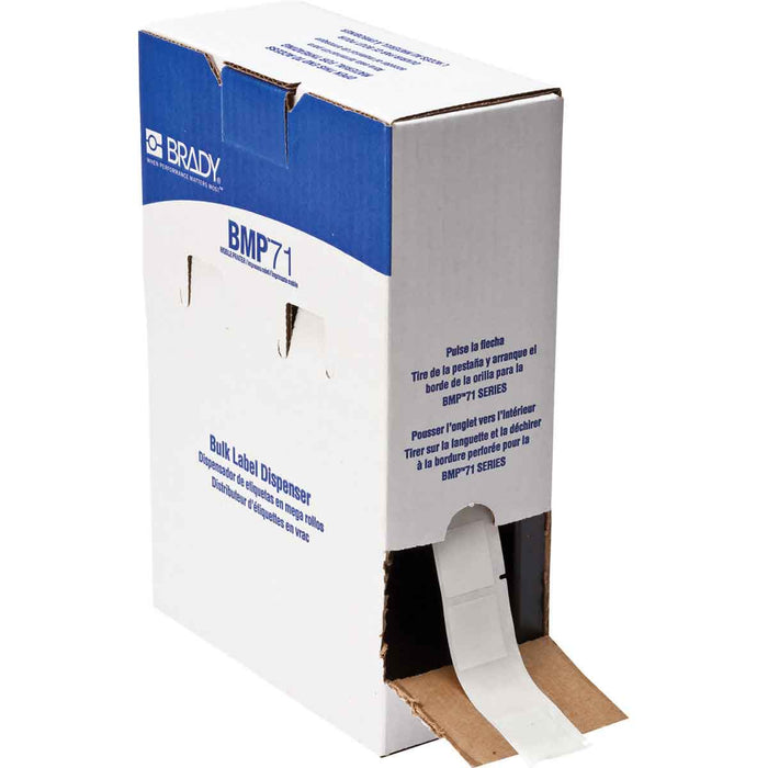 Brady Self-Laminating Vinyl Wrap Around Wire and Cable Labels 85.73mm(H) x 25.40mm(W) for M6 & M7 Printers