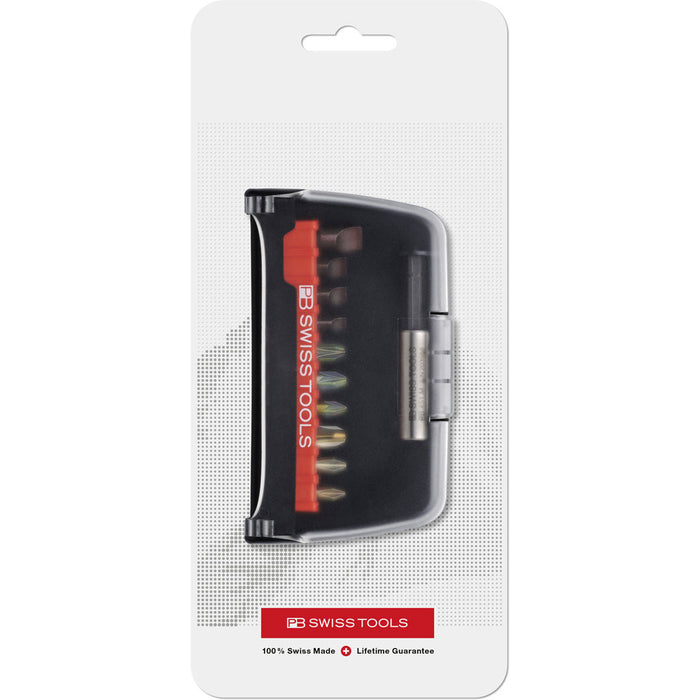 PB Swiss C6.989 PrecisionBits C6 10 Pce Set in BitCase in Blister Pack