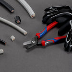 Knipex 95 12 225 StepCut XL Cable Shears with Step Cut