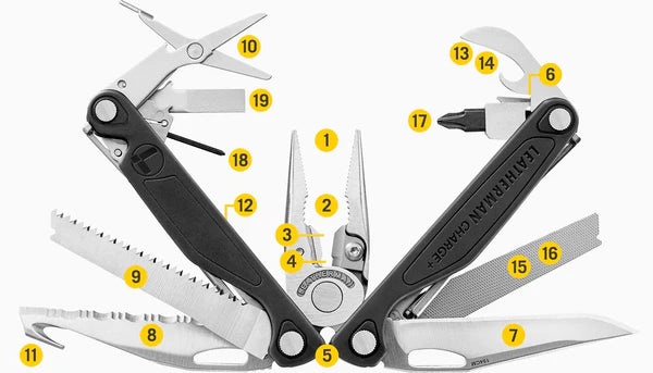 Leatherman 19 Tool Charge® Plus Multi-Tool with Button Sheath - Peg