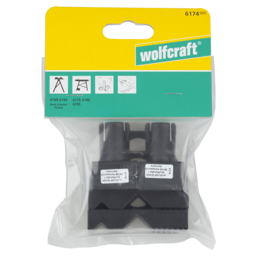 Wolfcraft Clamping Jaw Set for Securing Horizontal and Round Workpieces 4 Piece *COMING SOON*