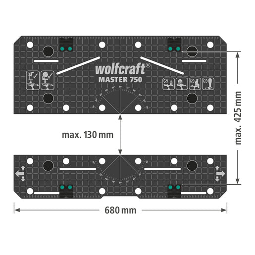 Wolfcraft MASTER 750 ERGO Clamping and Machine Table *COMING SOON*