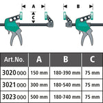 Wolfcraft EASY One-Hand Clamp 300mm *COMING SOON*