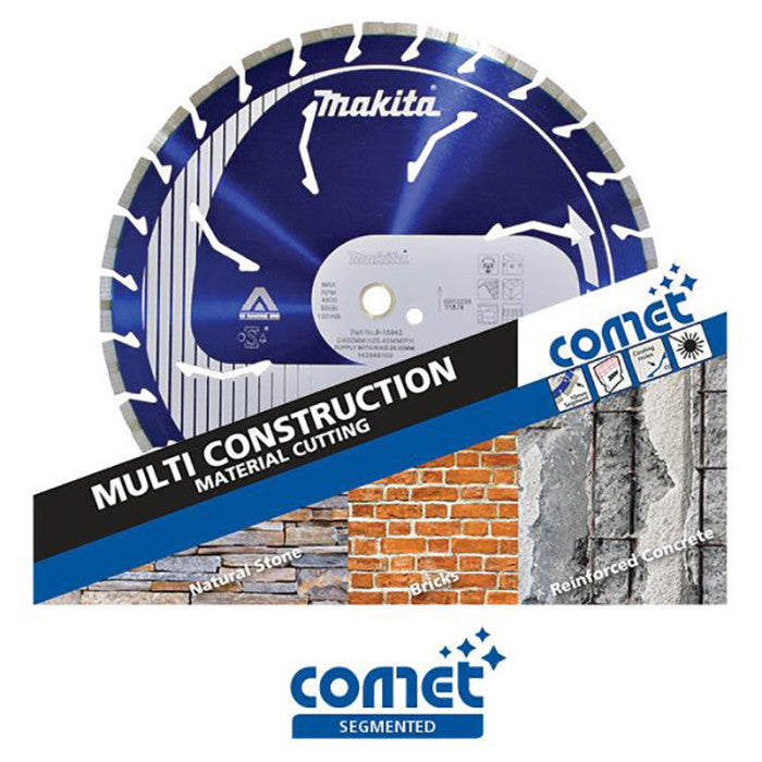 Makita Saw Blade 400x25.4/20mm Diamond Blade Segmented Comet
