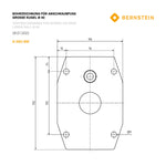 Bernstein Ball Joint Base SPANNFIX for Screwing on Threaded Ends 25mm Black