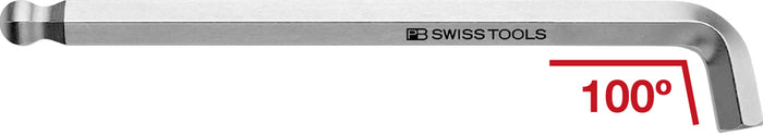 PB Swiss 100° Hex Key L-Wrench with Ball-Point 6mm