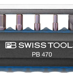 PB Swiss 470 Blue BikeTool Pocket Tool with 9 Screwdriving Tools & 2 Tyre Levers in Cardboard Box
