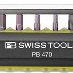 PB Swiss 470 Yellow BikeTool Pocket Tool with 9 Screwdriving Tools & 2 Tyre Levers in Skin Pack