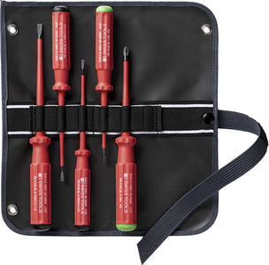 PB Swiss VDE Slim Screwdriver Set in Roll-Up Case SL/PZ