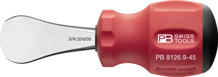 PB Swiss Coin-Driver SwissGrip Stubby Handle for Slotted Screws
