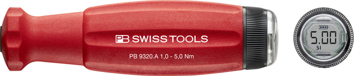 PB Swiss 9320.A 1.0-5.0Nm  DigiTorque V02 Torque Screwdriver with Digital Display in Cardboard Box
