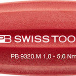 PB Swiss 9320.M 1.0-5.0 Nm DigiTorque V02 Torque Screwdriver with Digital Display in Cardboard Box