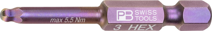 PB Swiss E6L 212L Hex Ball Point PrecisionBit 3mm