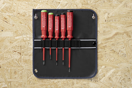 PB Swiss VDE Slim Screwdriver Set in Roll-Up Case SL/PZ