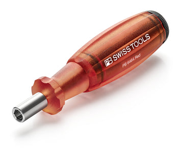 PB Swiss 6464.Red Insider Pocket Tool with Integrated Bit Magazine & 8 Bits in Cardboard Box