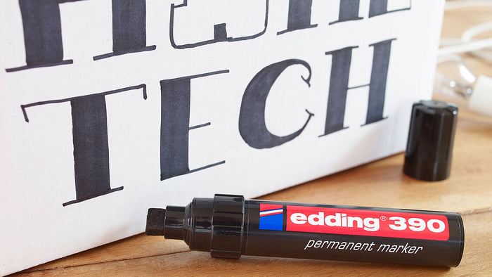 edding e-390 Permanent Marker, Black