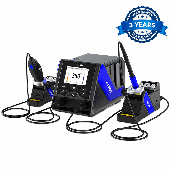 Atten GT-6302A High Power Soldering Station with GT-Y151 Iron and GT-N080 Tweezers