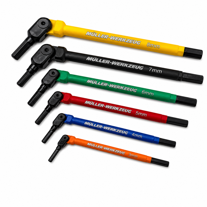 Mueller 545 600 Joint Hex Key Kit 3- 8 mm, 6 Pce