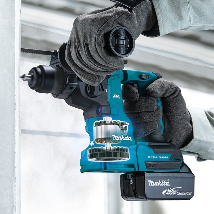 Makita 18V Brushless Compact 18mm Rotary Hammer - Tool Only
