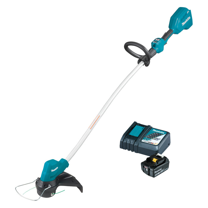 Makita 18V Brushless Curved Shaft Line Trimmer Incl 1 x 4Ah Batteries & Rapid Charger