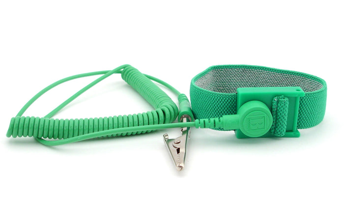 Botron Standard Adjustable Wrist Strap - Green