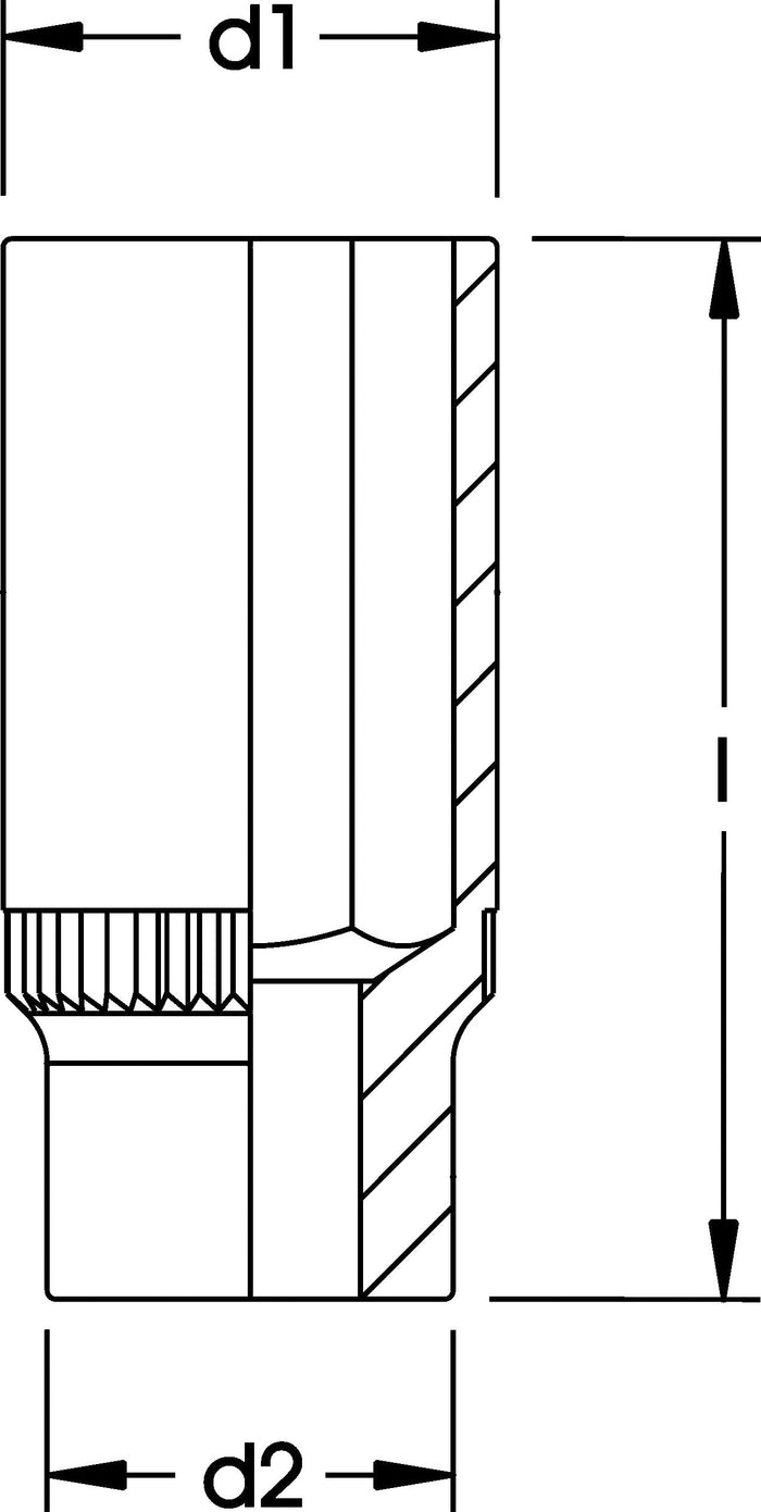 Elora 770-LT 34 Socket Extra Deep Metric